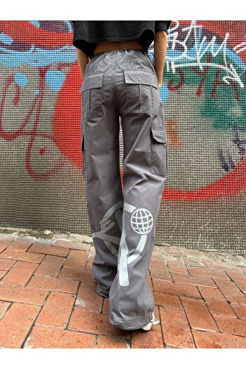 Gofeel Harajuku Street Minus Two Cargo Gri Jeans