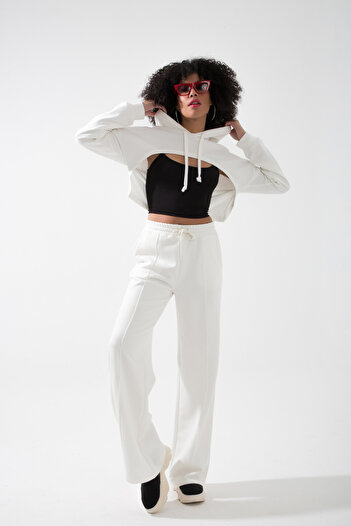 muub's Doll Oversize Palazzo Sweatpants - Εξαιρετικά φαρδύ πόδι, 3 κλωστές