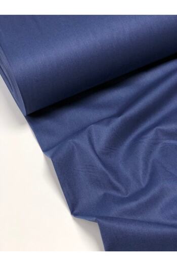 FAAL Denim Blue Color Bed Sheet, King Size