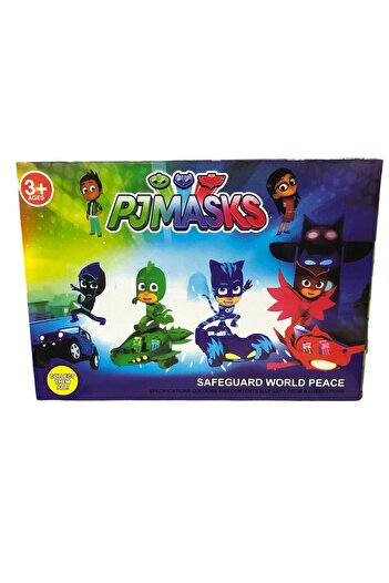 HIMMIY PJMASKS 9 Piece Set with 3 Characters, 6 Figures and 3 Cars - TUKA