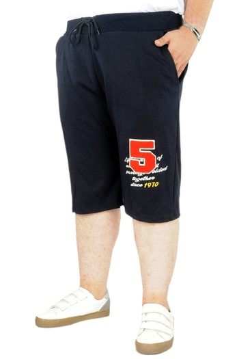 ModeXL Mode Xl Великий розмір Чоловічі капрі Five Embroidery 22503 Синій