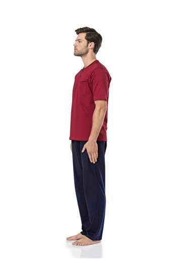 Pierre Cardin Men's Long Sleeve Combed Cotton Pajama Set ys5370