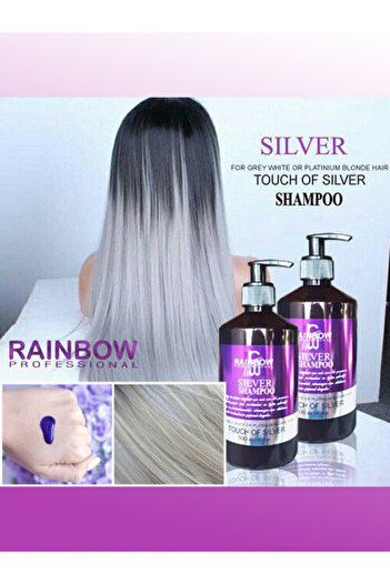 Rainbow Silver Mor Şampuan 500 Ml