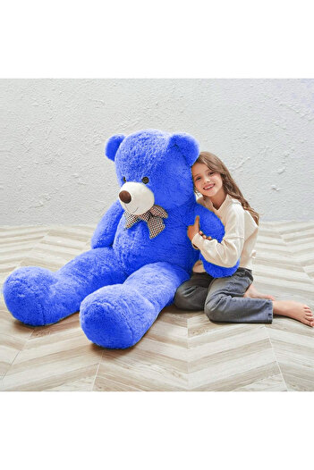 Sole % 100 YERLİ - Sevgiliye Özel HEDİYE - 150 cm Papyonlu Peluş Ayı-DEV Boy