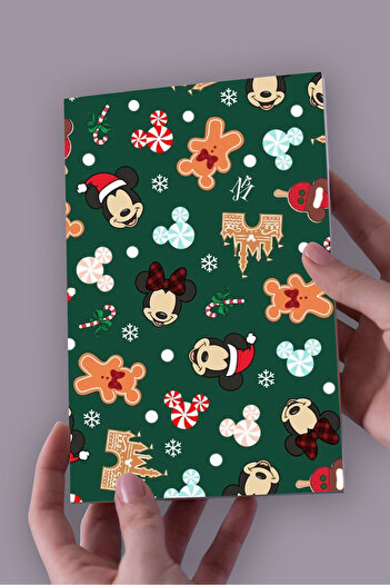 Namgo Mickey Collage Christmas A5 Unlined Notebook (50 Pages) New Year Special