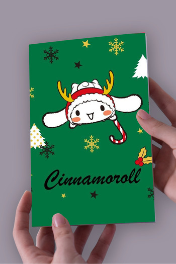 Namgo Cinnamoroll Green Christmas Collage A5 Unlined Notebook (50 Sheets) New Year Special