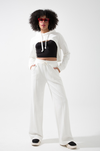 muub's Doll Oversize Palazzo Sweatpants - Εξαιρετικά φαρδύ πόδι, 3 κλωστές