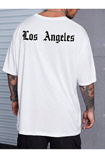 BENROMA Los Angeles nyomott nagyméretű uniszex póló