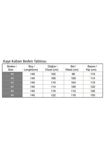 Modamihram Κουμπωτό Κασμίρ Παλτό Μαύρο 19260