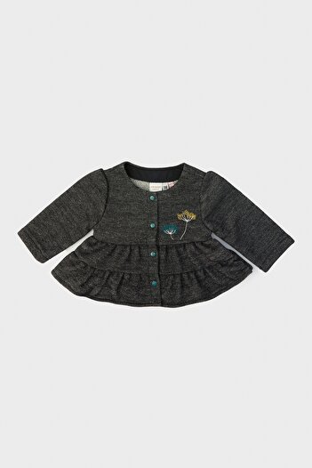Layette Βρεφική φόρμα ανθρακί κοριτσάκι