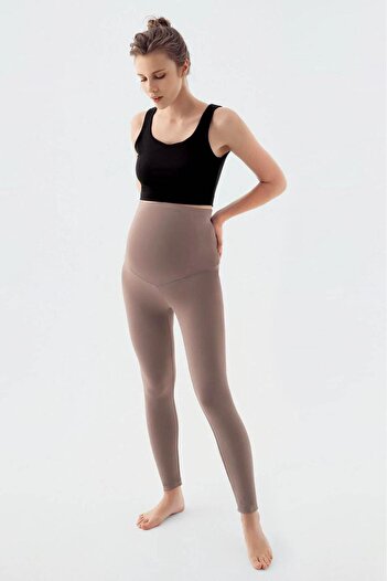 Artış Thermal Hooded Warm Stretchy Waist Adjustable Winter Maternity Leggings T10