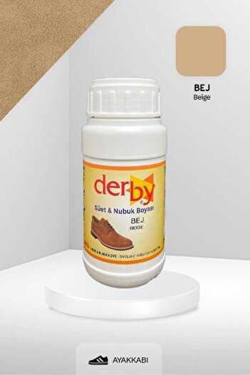 Derby Bej Süet Ve Nubuk Deri Boyası 250 ml / Süet Nubuk Ayakkabı Boyası