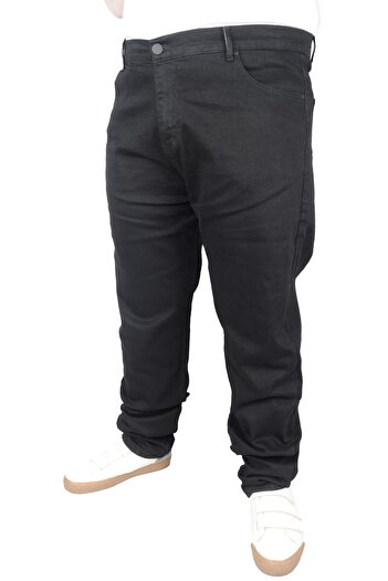 ModeXL Mode Xl Large Size Men's Trousers Jeans Black 21920 Black