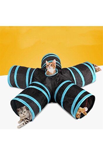Mixpet Foldable 5-Way Cat Play Tunnel