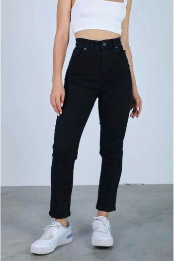 LAMİRAMOOD Black Mom Jean