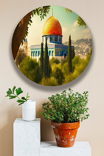 Nod Masjid-I Aqsa Religious Painting Poster Model, Living Room, Hall, Office Wall Decoration