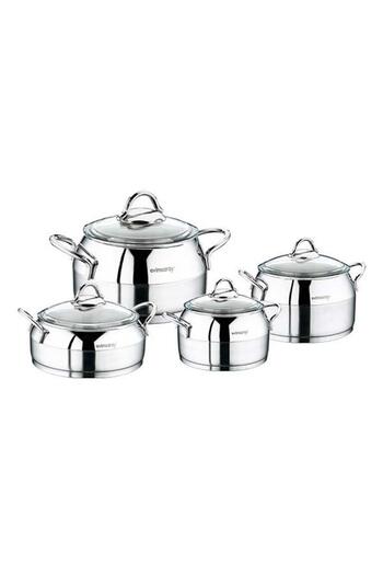 Evimsaray Venus 8 Piece Cookware Set Simple
