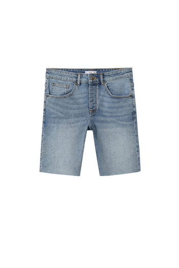Mango Teen Dikişşsiz Denim Şort