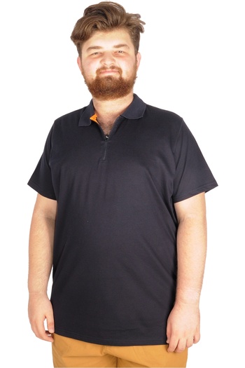 ModeXL Поло з еластичною застібкою-блискавкою Mode XL T-shirt - 21029