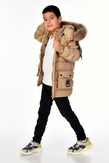 Benittokids Boy's Natural Fur Coat 51254