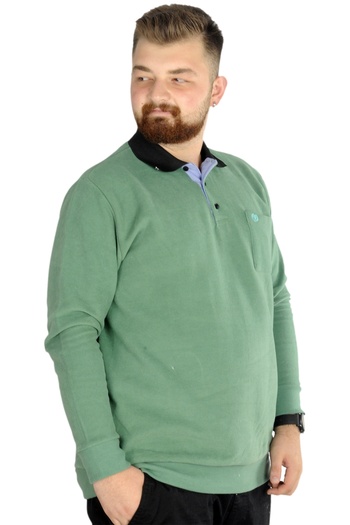 ModeXL Men's Sweat Polo with Pocket - Thessaloniki Basic 20441