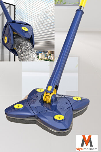 viyolmarketim Microfiber Cloth Mat| Best Self-Wringing Mop| Self-Wringing Butterfly Mop| Squeeze Mop
