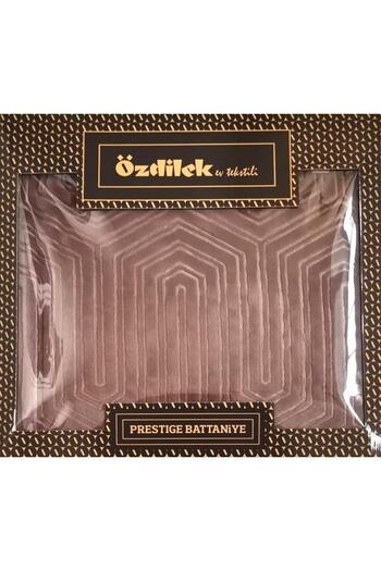 Özdilek Prestige Boxed Single Blanket Light Brown 160 x 220