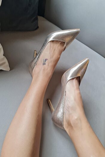 Topukla Footwear 036 468 Topukla Kadın Sivri Burun 8 cm Topuklu Klasik Stiletto