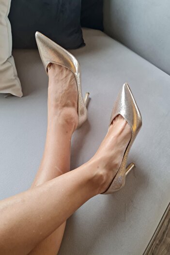 Topukla Footwear 036 468 Topukla Kadın Sivri Burun 8 cm Topuklu Klasik Stiletto