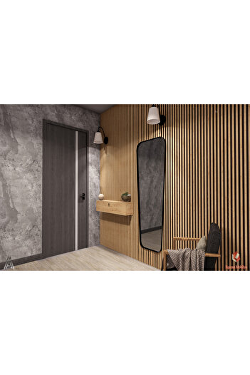 Egecan Mobilya 80 Cm Meşe Kapaklı Dresuar Salon Antre Hol Oturma Odası Askıda Kulplu Dolap Düzenleyici Dresuar