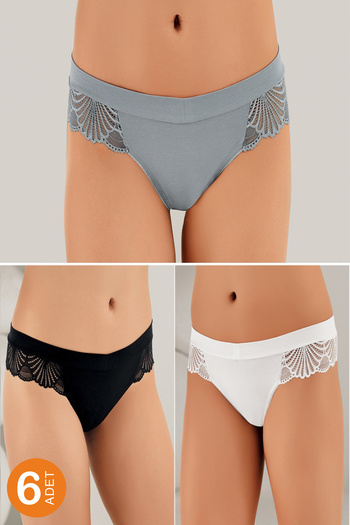 Şahinler Pachet de 6 tanga pentru femei Mb3088