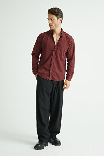 Redline Men's Regular Fit Velvet Winter Shirt