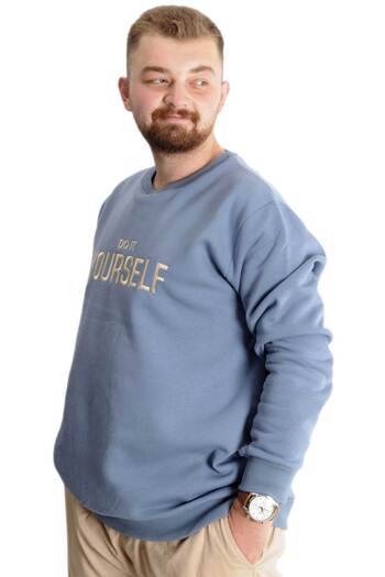 ModeXL Mode Xl Large Size Ανδρικός ιδρώτας Bisyaka Do It Yourself 23168 Μπλε
