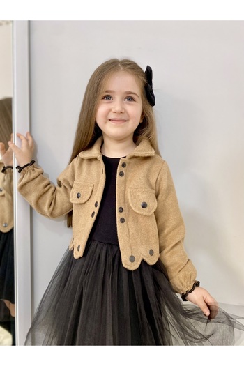 Milon Moda Kaşe ceket, Tütü elbise ve toka...