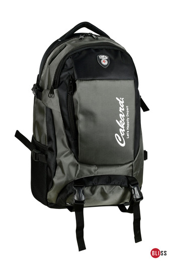 Bliss Unisex Multifunctional 40 Liter Water Resistant Outdoor Mountaineer Travel Gray Backpack