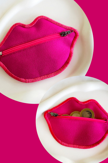 TAKIŞTIR Light Pink Color Women's Wallet with Lip Detail