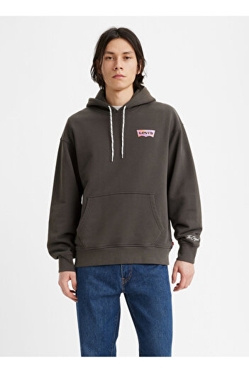 Levi's Levis Men's Hooded Collar Sweatshirt - A2639-0028_LSET2, Relaxed Graphic P