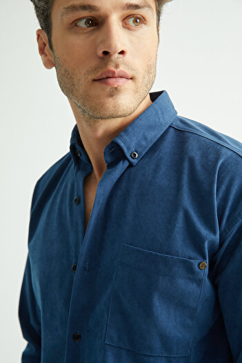Redline Men's Regular Fit Velvet Winter Shirt