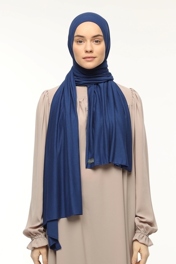 Altobeh Hijab Combed Shawl Plain Parliament Blue
