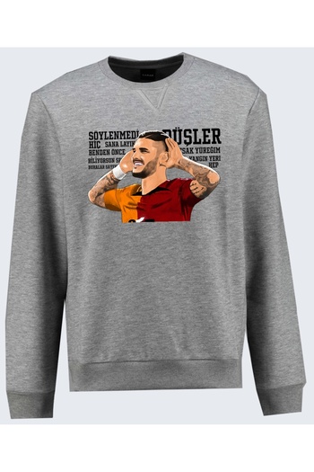 Efendioğlu Design Не сказано тобі жодного слова, гідного тебе SWEATSHIRT 3 нитки без шнурка, без капюшона