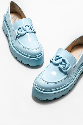 Elle Shoes Mavi Kadın Loafer