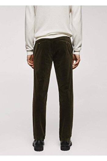 MANGO Man Slim Fit Micro Corduroy Παντελόνι
