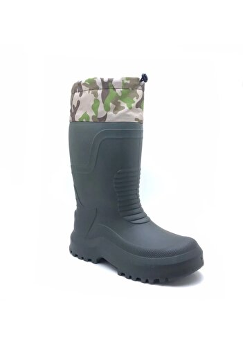Twingo Pánské khaki voděodolné Eva Sole Hunter Fisherman Biker Courier Sněhule do deště s termoponožkami