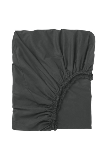 iki iplik Black Single Fitted Sheet | 100x200x25cm | 100% Cotton