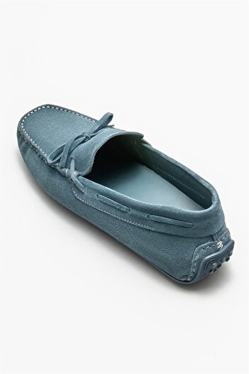 Elle Shoes Mavi Deri Erkek Günlük Ayakkabı 24Y