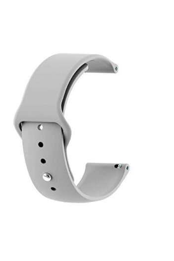 Tagomoon Huawei Watch Gt4 46mm Uyumlu Kordon Yumuşak Dokulu Esnek Jel Silikon Gri Kayış