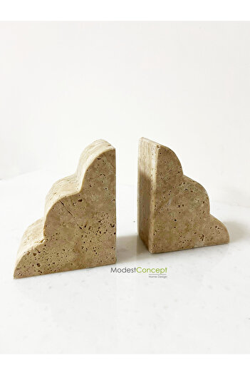 Modestmar Natural Travertine Marble Book Holder