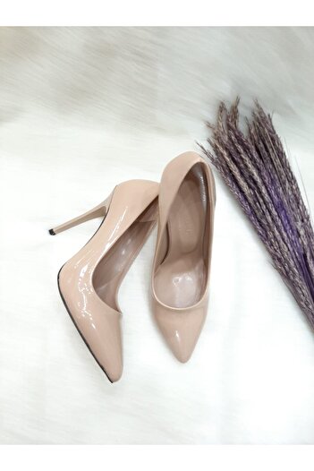 HAVVA SHOES Kadın Ten Rugan İnce Topuklu Stiletto