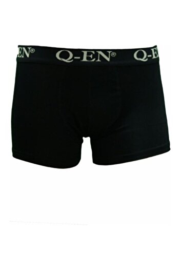 Q-EN Ανδρικό Black Bamboo Boxer 2 Πακ