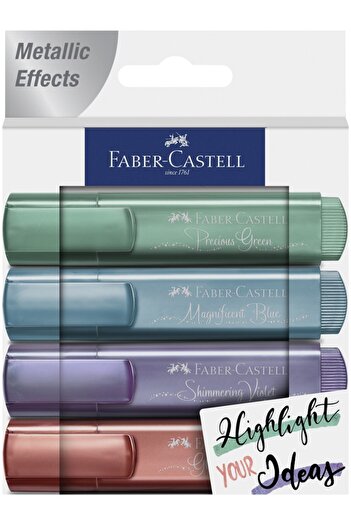 Faber Castell 4 Colors Metallic Highlighter 2021